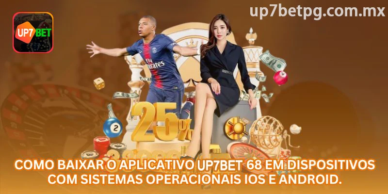 Página de download do aplicativo up7bet para celular