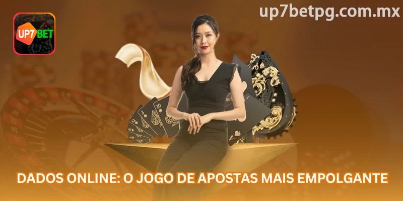 Mesa de dados online com áreas de aposta e resultado central