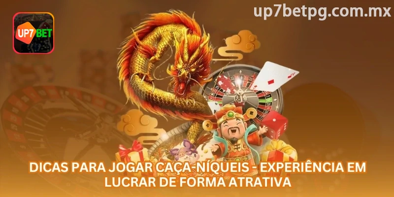 Painel de informações de um caça-níqueis online
