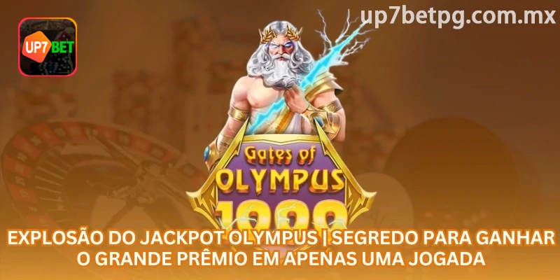 Jackpot Olympus com símbolos mitológicos na grade